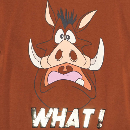 T-shirt imprimé 'Disney' - Marron 'pumba'