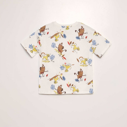 T-shirt imprimé 'Disney' - Blanc 'simba pumba'