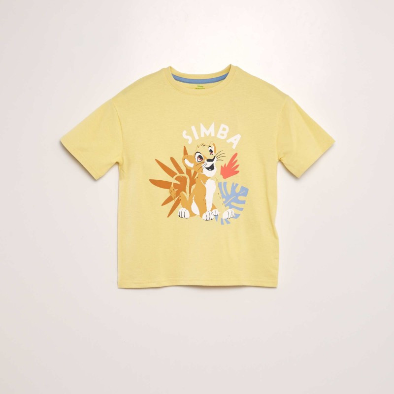 T-shirt imprimé 'Disney' - Jaune 'simba'