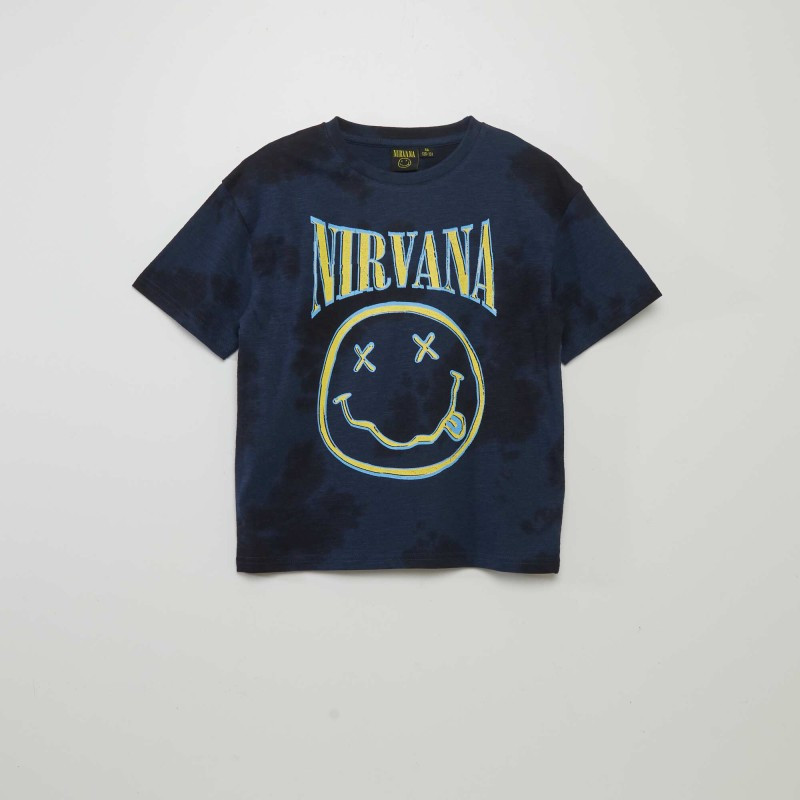 T-shirt 'Nirvana' - Bleu