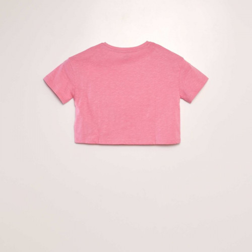 T-shirt crop top 'Minnie' - Rose