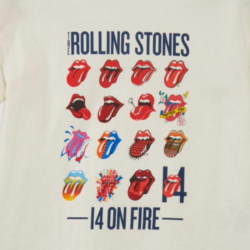 T-shirt 'Rolling Stones' - Blanc