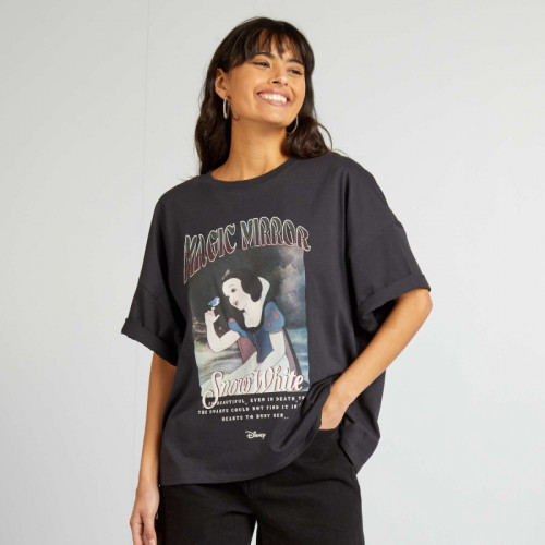 T-shirt en jersey 'Blanche-Neige' 'Disney' - Gris