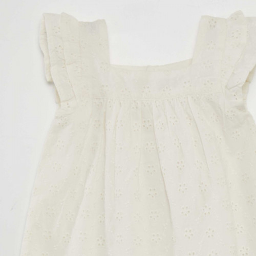 Robe en broderies anglaises - Blanc