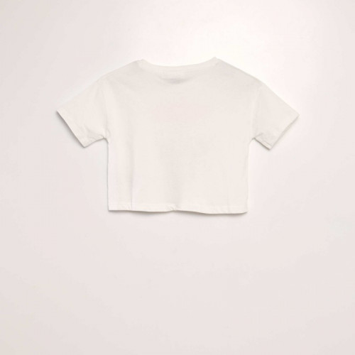 T-shirt  'Pikachu' crop-top - Blanc