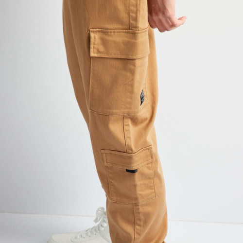 Pantalon avec poches sur les côtés - Beige