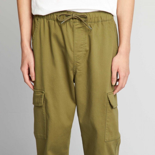 Pantalon avec poches sur les côtés - Vert