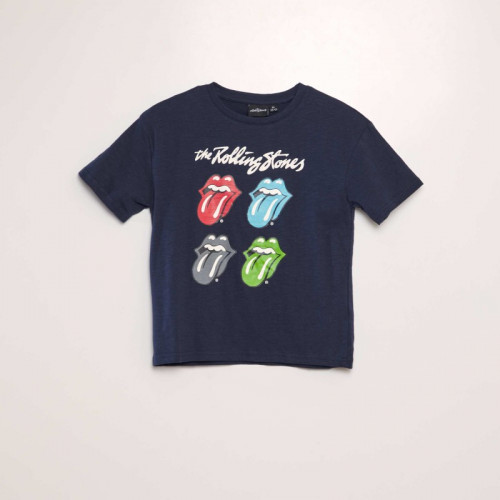 T-shirt 'Rolling Stones' - Bleu