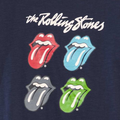 T-shirt 'Rolling Stones' - Bleu