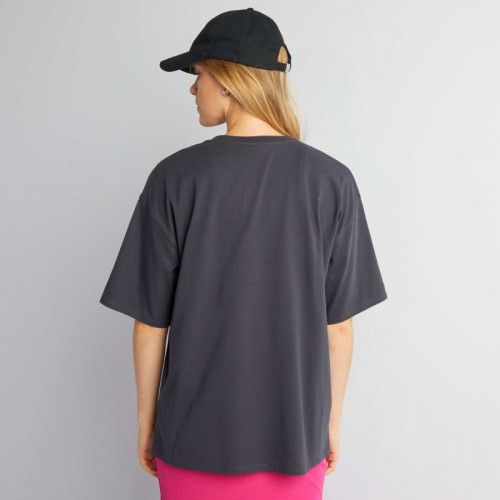 T-shirt oversize style hippie 'Mickey' de 'Disney' - Noir