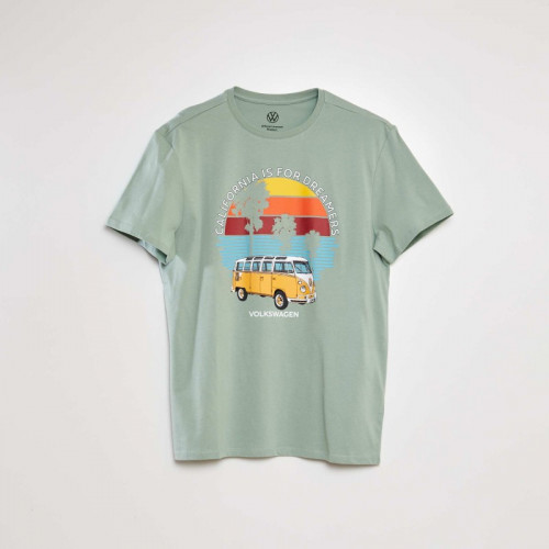 Tee-shirt imprimé 'Volkswagen' - Vert