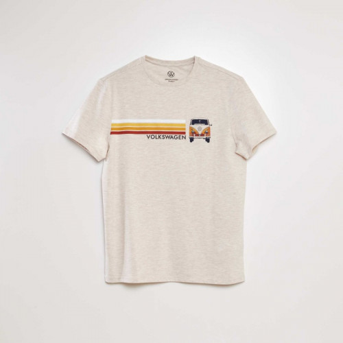 Tee-shirt imprimé 'Volkswagen' - Beige chiné