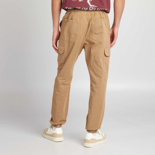 Pantalon avec poches sur les côtés - Beige