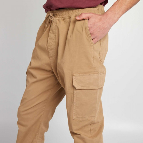 Pantalon avec poches sur les côtés - Beige