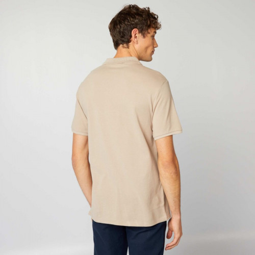 Polo en piqué de coton - Beige