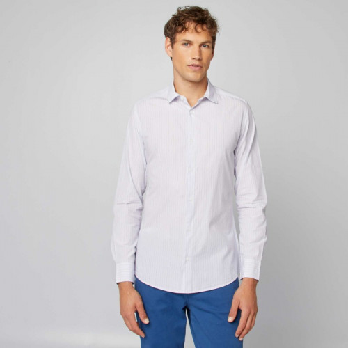 Chemise coupe ajustée - slim fit - Bleu