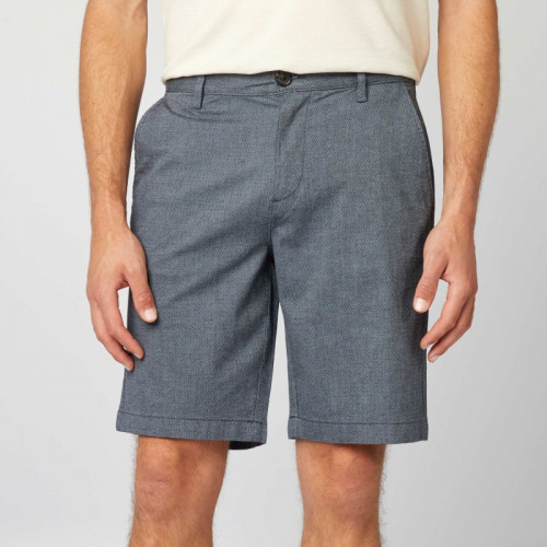 Bermuda en chino façon twill - Bleu