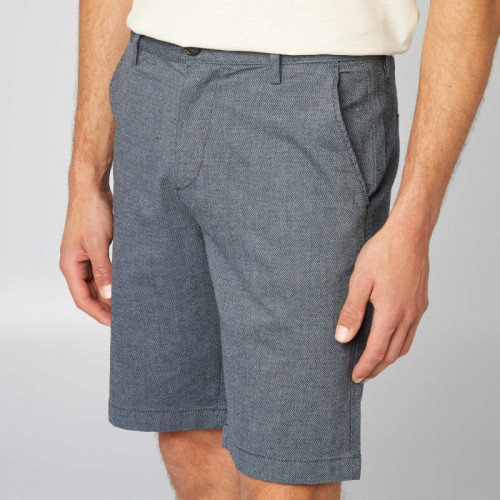 Bermuda en chino façon twill - Bleu