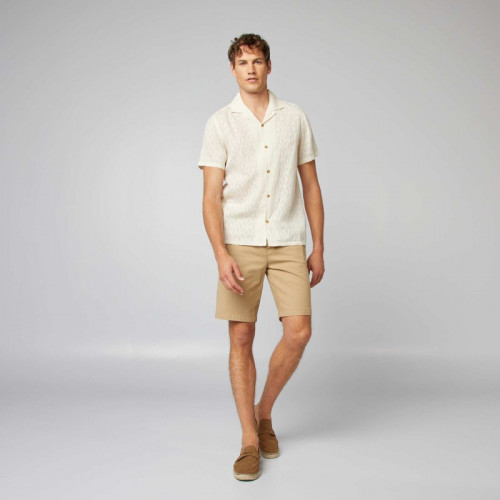 Bermuda en chino façon twill - Beige