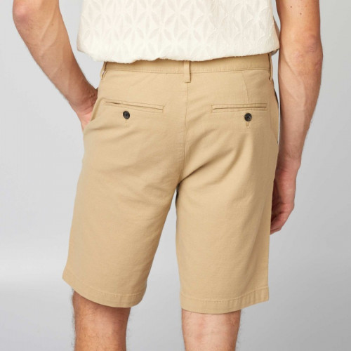 Bermuda en chino façon twill - Beige