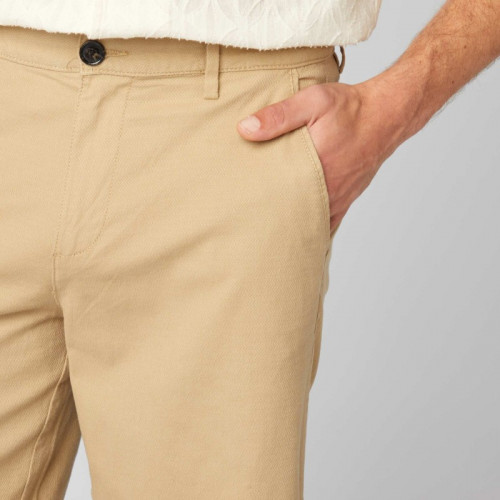 Bermuda en chino façon twill - Beige