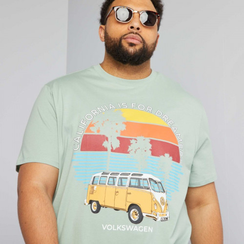 T-shirt imprimé 'California' - Vert