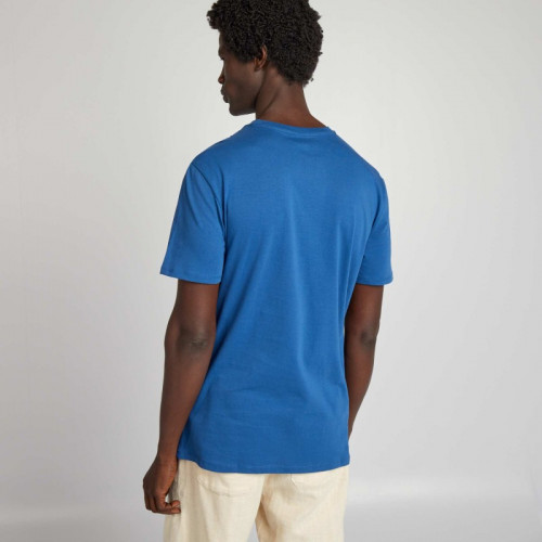 T-shirt imprimé manches courtes - Bleu