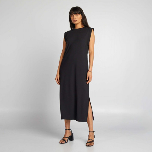 Robe t-shirt midi - Noir