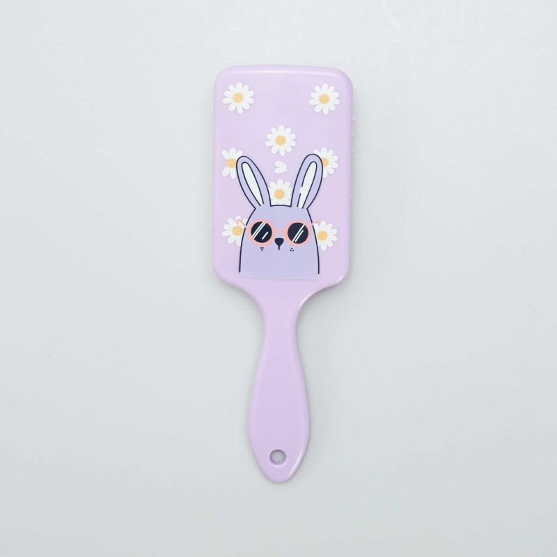 Brosse à cheveux 'lapin' - Violet