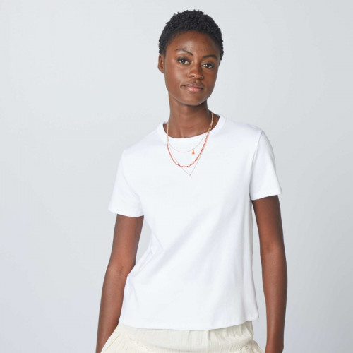 T-shirt en coton épais - Blanc