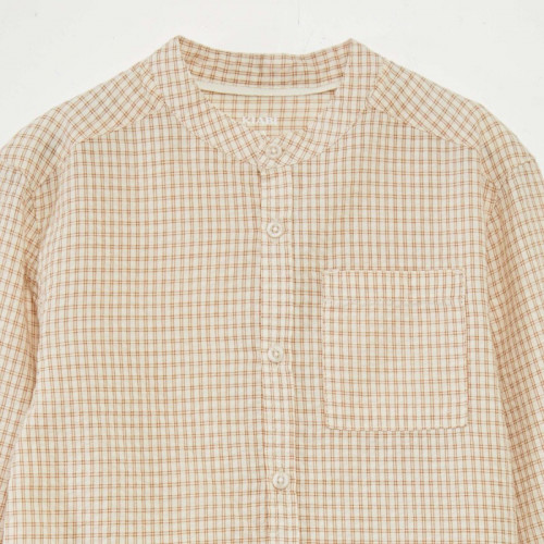 Chemise à carreaux - Beige