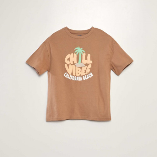 Tee-shirt imprimé - Marron