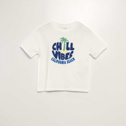 Tee-shirt imprimé - Blanc chill