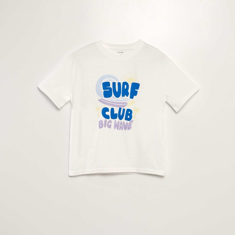 Tee-shirt imprimé - Blanc surf