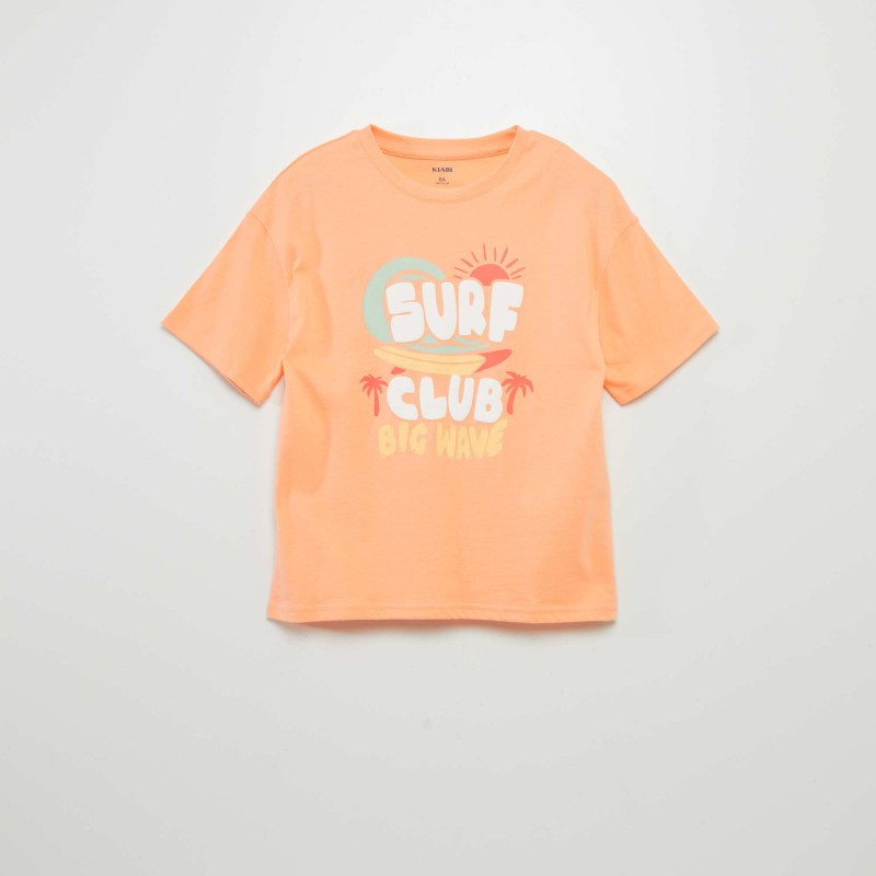 Tee-shirt imprimé - Orange