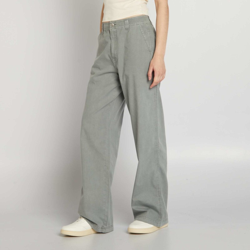 Pantalon large léger - Gris