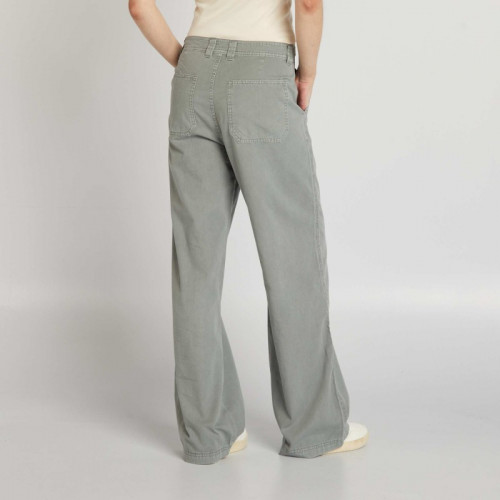 Pantalon large léger - Gris