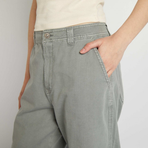 Pantalon large léger - Gris