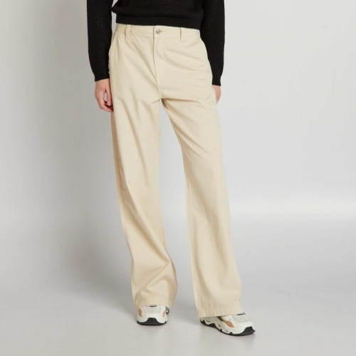 Pantalon large léger - Beige