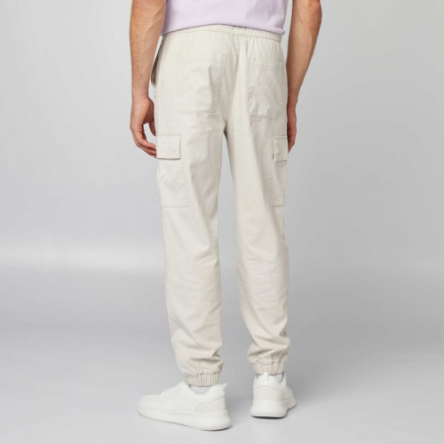 Pantalon multipoche uni - Beige