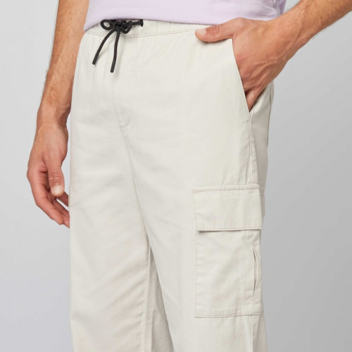 Pantalon multipoche uni - Beige