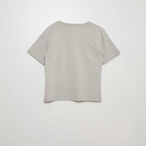 T-shirt en maille jersey - Gris