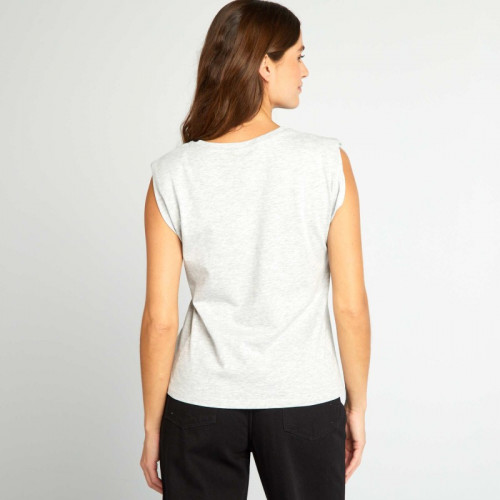 T-shirt sans manches - Gris