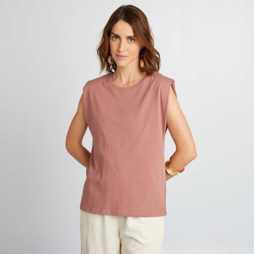 T-shirt sans manches - Marron