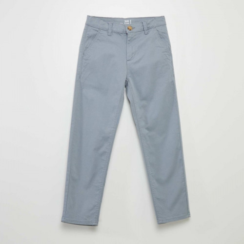 Pantalon chino slim - Bleu gris