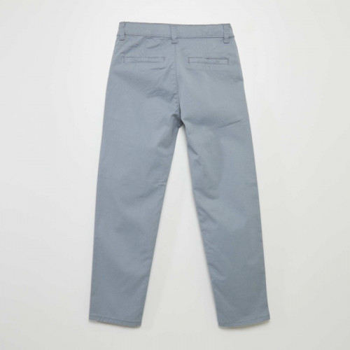 Pantalon chino slim - Bleu gris