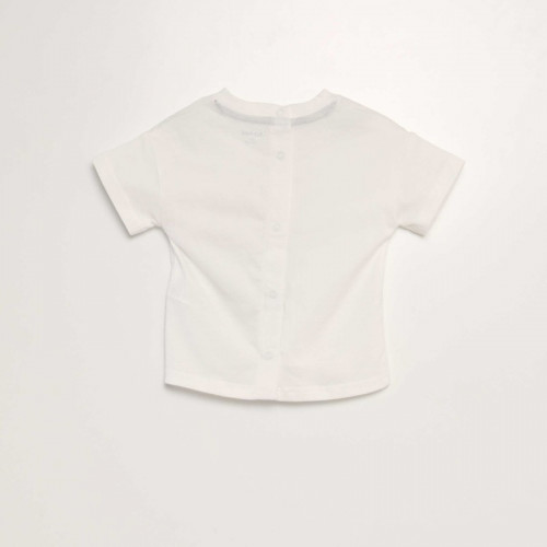 Tee-shirt manches courtes imprimé - Blanc