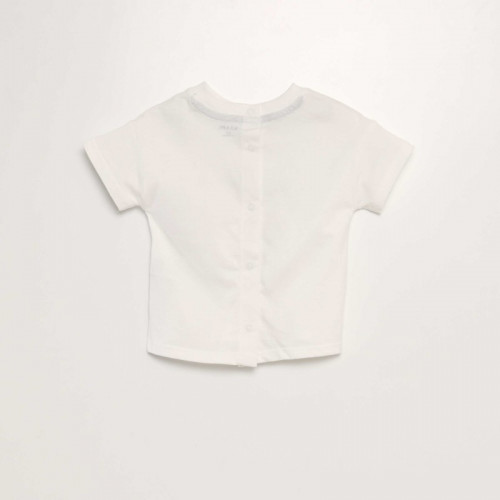 Tee-shirt manches courtes imprimé - Blanc