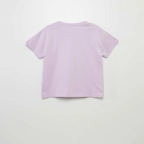 T-shirt animé manches courtes - Violet