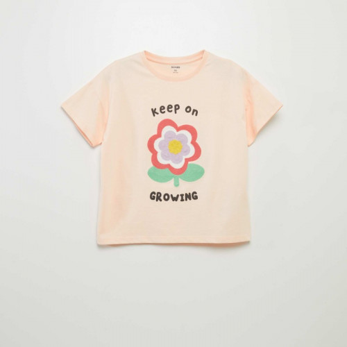 T-shirt animé manches courtes - Rose